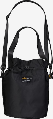 Geantă tip sac de la ALPHA INDUSTRIES pe negru: față