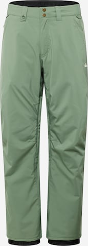 QUIKSILVER Športne hlače 'ESTATE' | zelena barva: sprednja stran