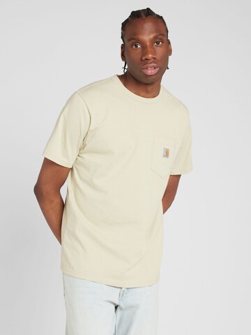 Carhartt WIP - Camiseta en beige: frente