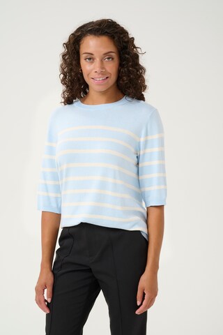 Pull-over CULTURE en bleu : devant