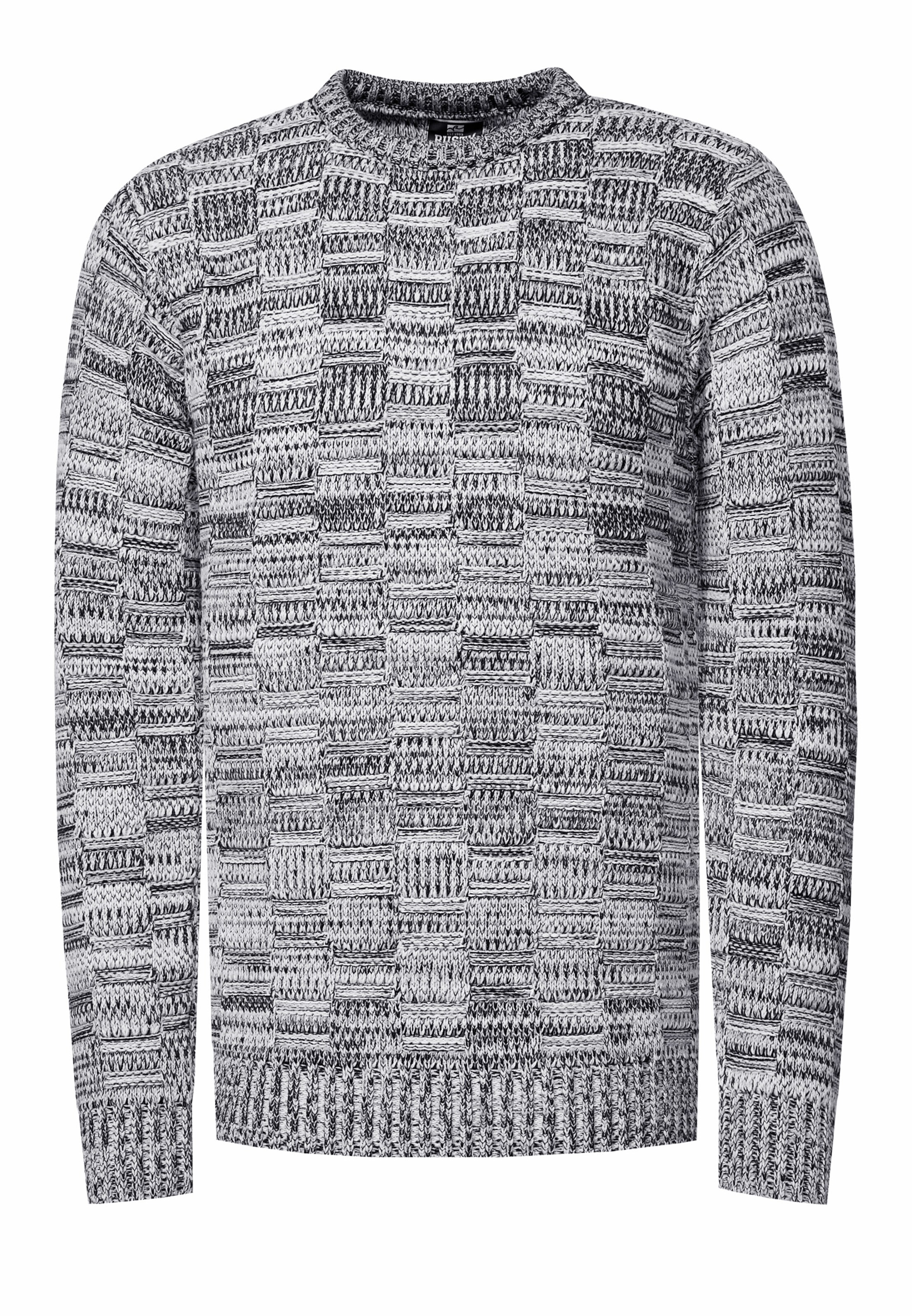 Rusty Neal Pullover in Grau: Vorderseite