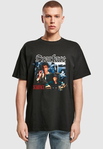 Merchcode Shirt 'Scarface - Vintage Homage' in Zwart: voorkant
