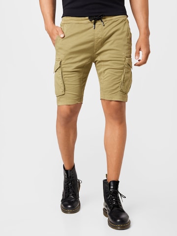 ALPHA INDUSTRIES Regular Shorts in Grün: predná strana