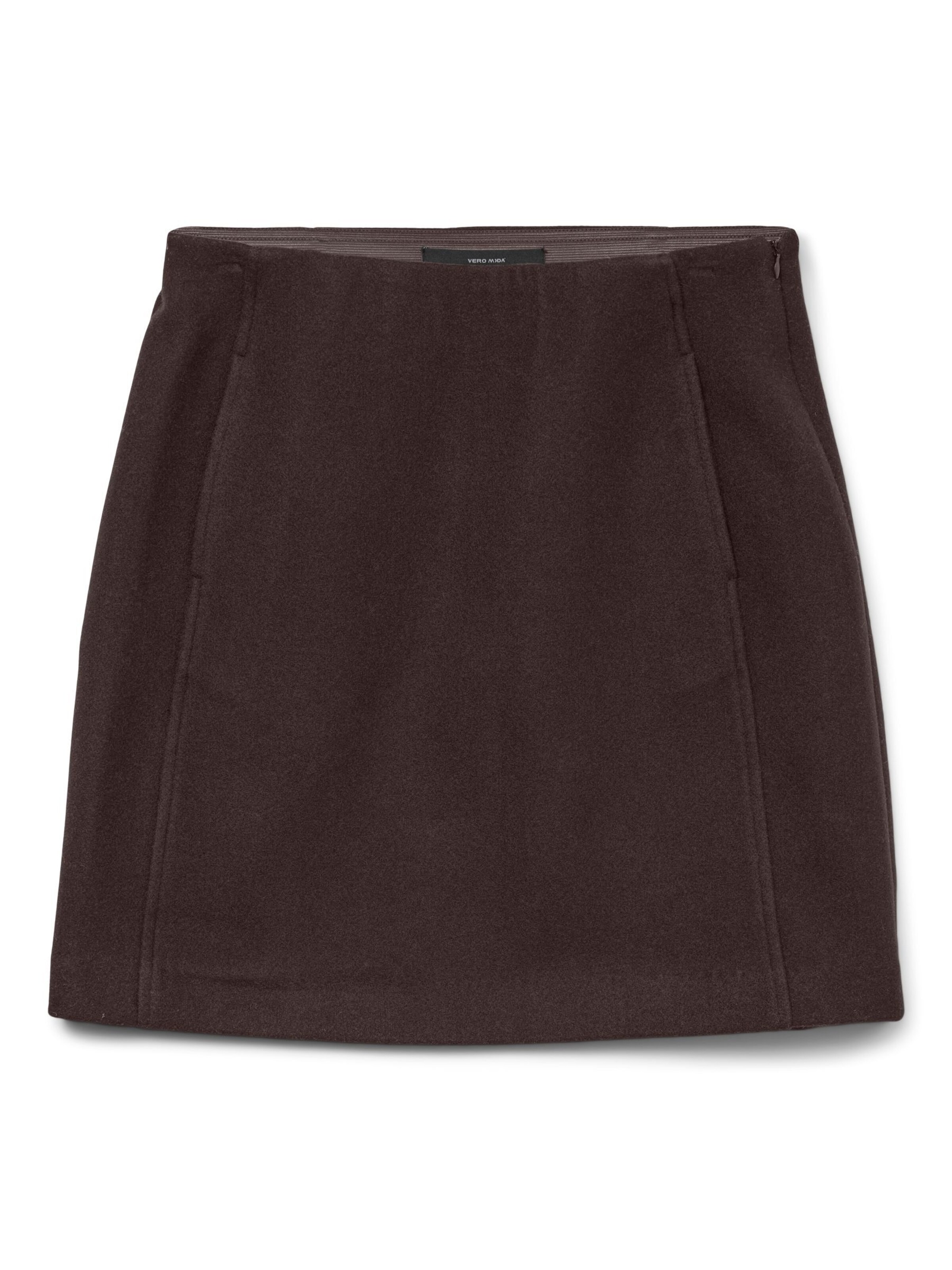 VERO MODA Rok 'VMFortunallison' in Bruin: voorkant