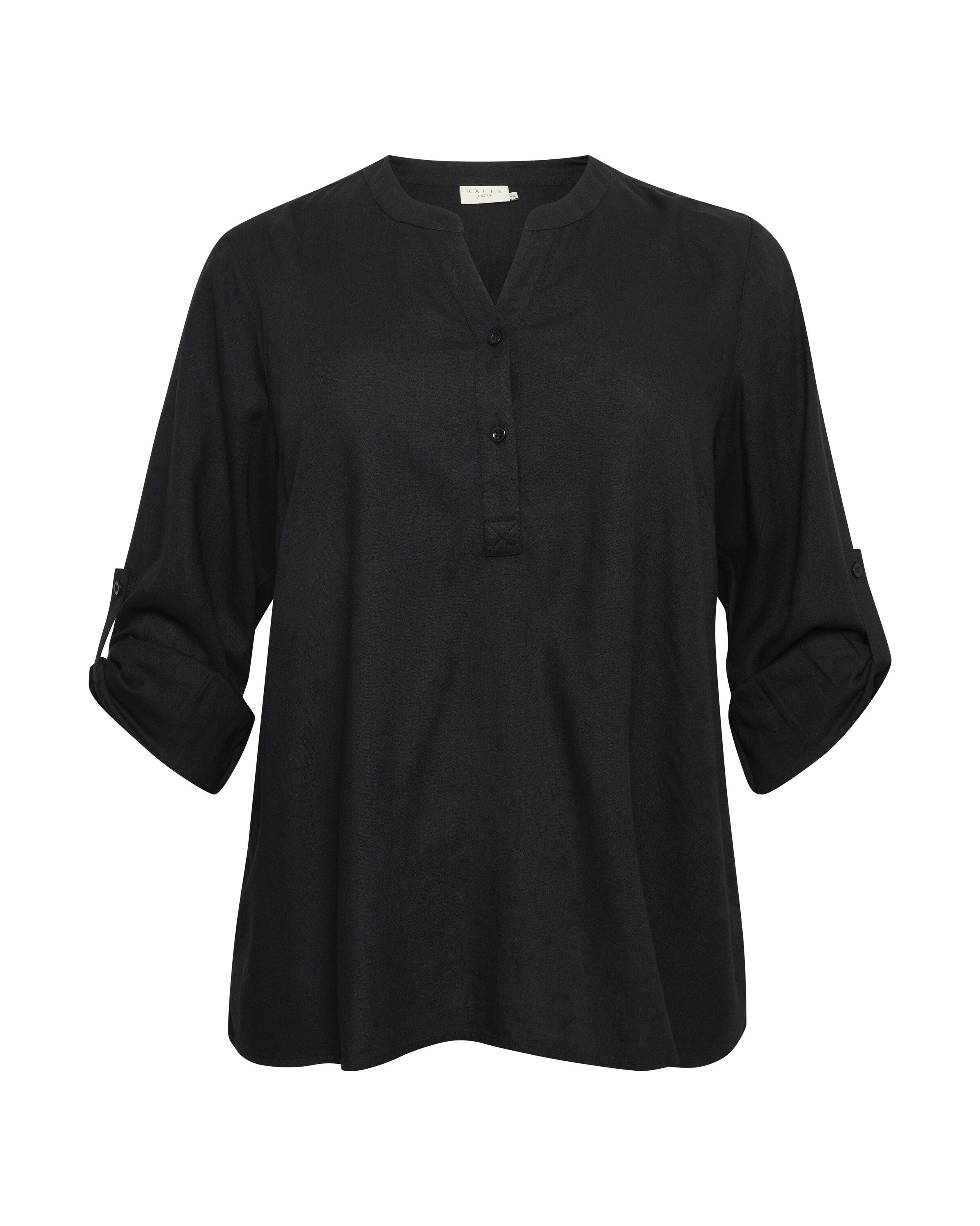 KAFFE CURVE Halenka 'Mille' – černá: přední strana