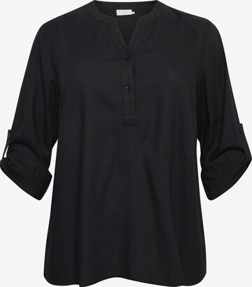 KAFFE CURVE Blouse 'Mille' in Black: front