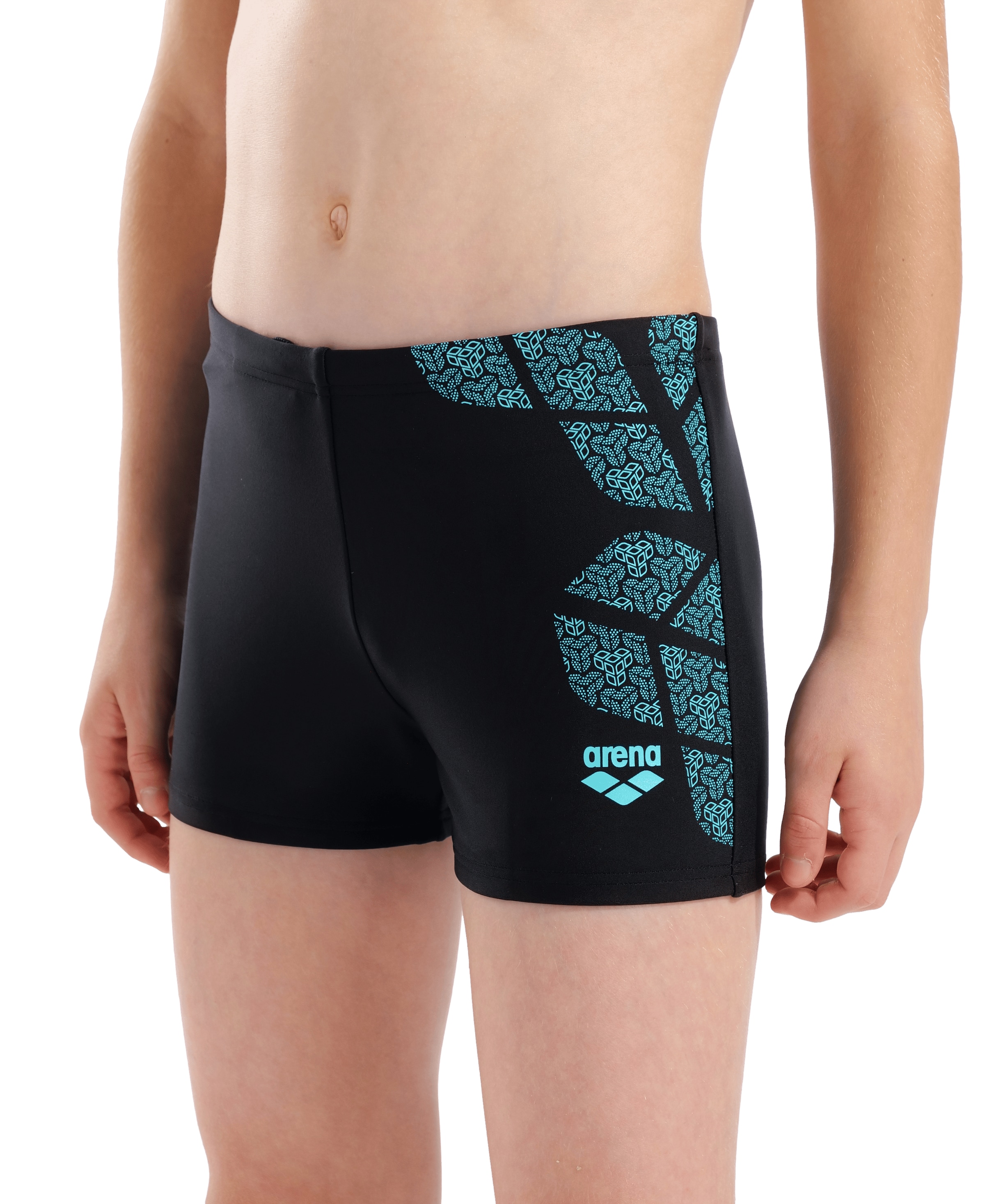 ARENA Athletic Swim Trunks in Black