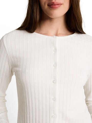 TOM TAILOR DENIM Knit Cardigan in White