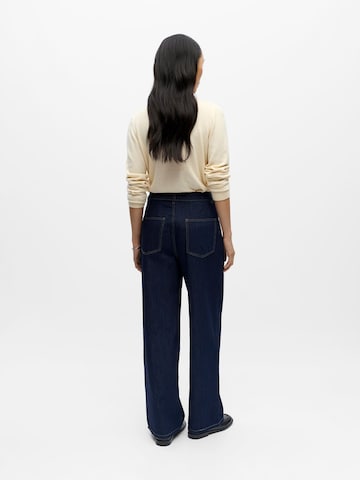 OBJECT Loosefit Jeans 'OBJCarly' in Blauw