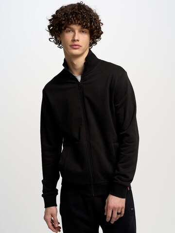 BIG STAR Sweatshirt ' DUNNOS ' in Black