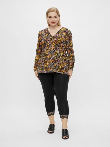 Skinny Leggings 'MLELIANA' de la Mamalicious Curve pe negru