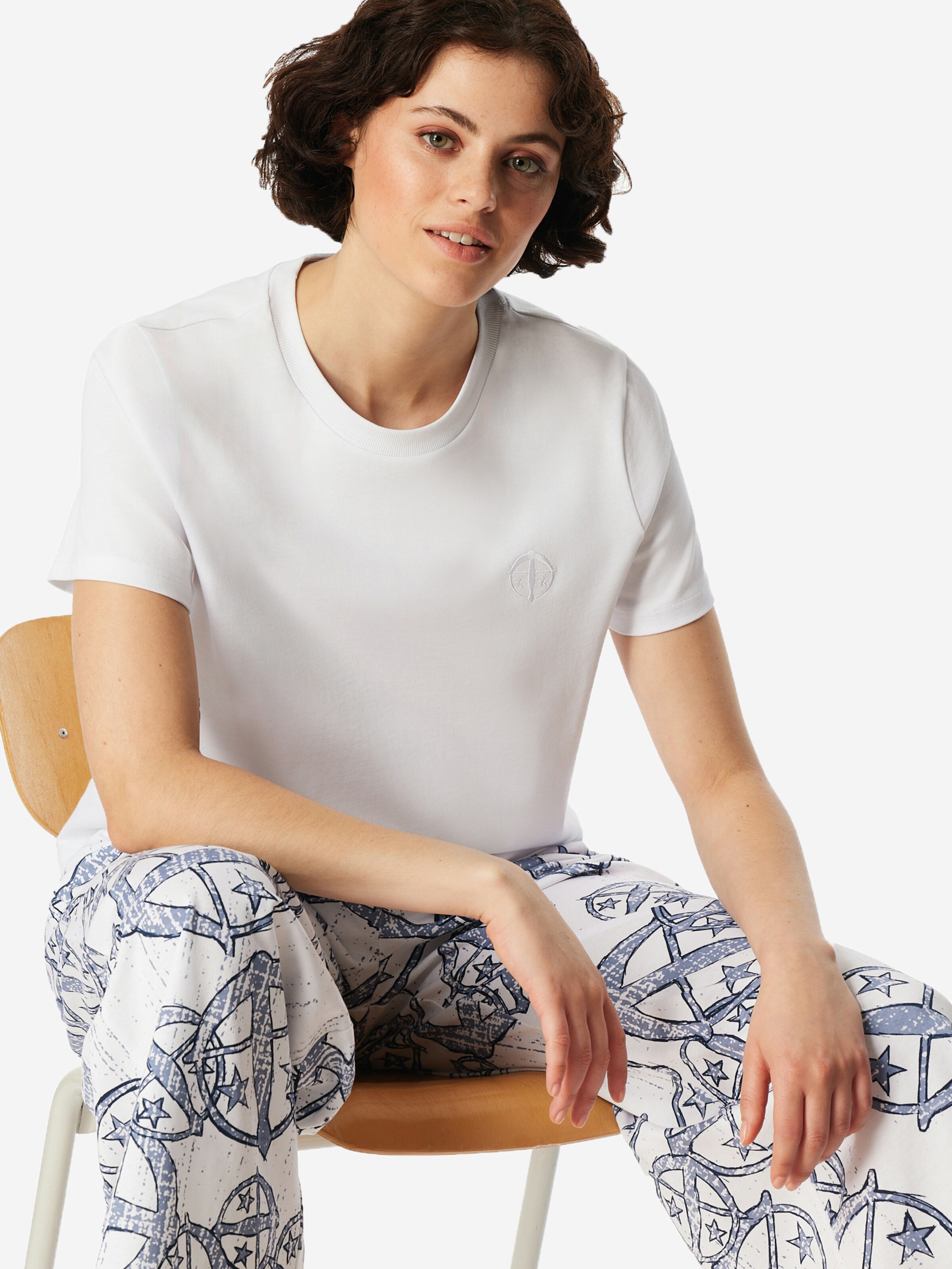 SCHIESSER Shirt ' SCHIESSER 150 YEARS ' in Wit