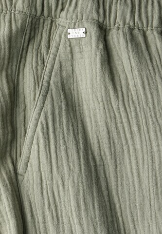 Street One Studio Wide Leg Hose in Grün