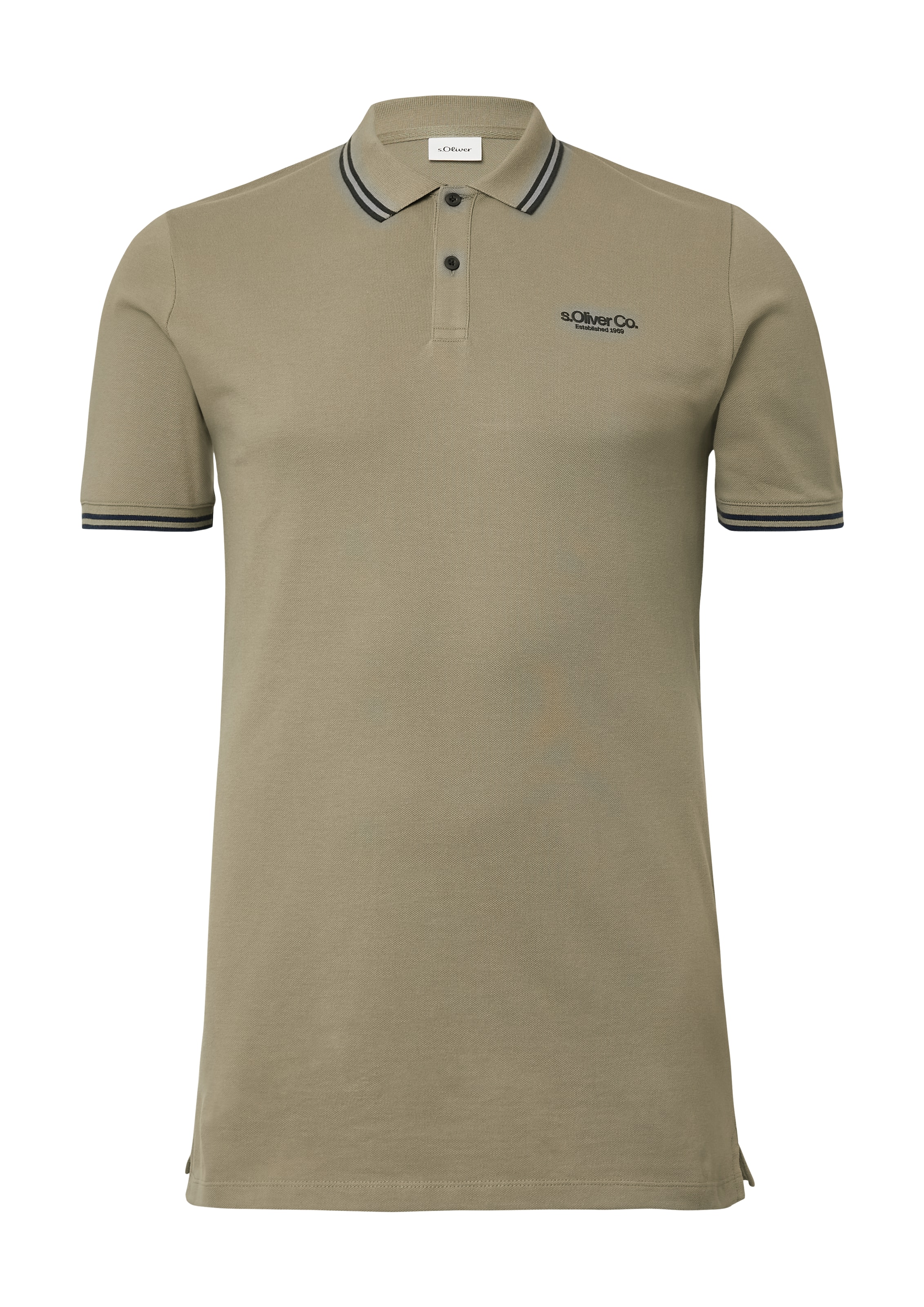 s.Oliver Men Tall Sizes Shirt in Green: front