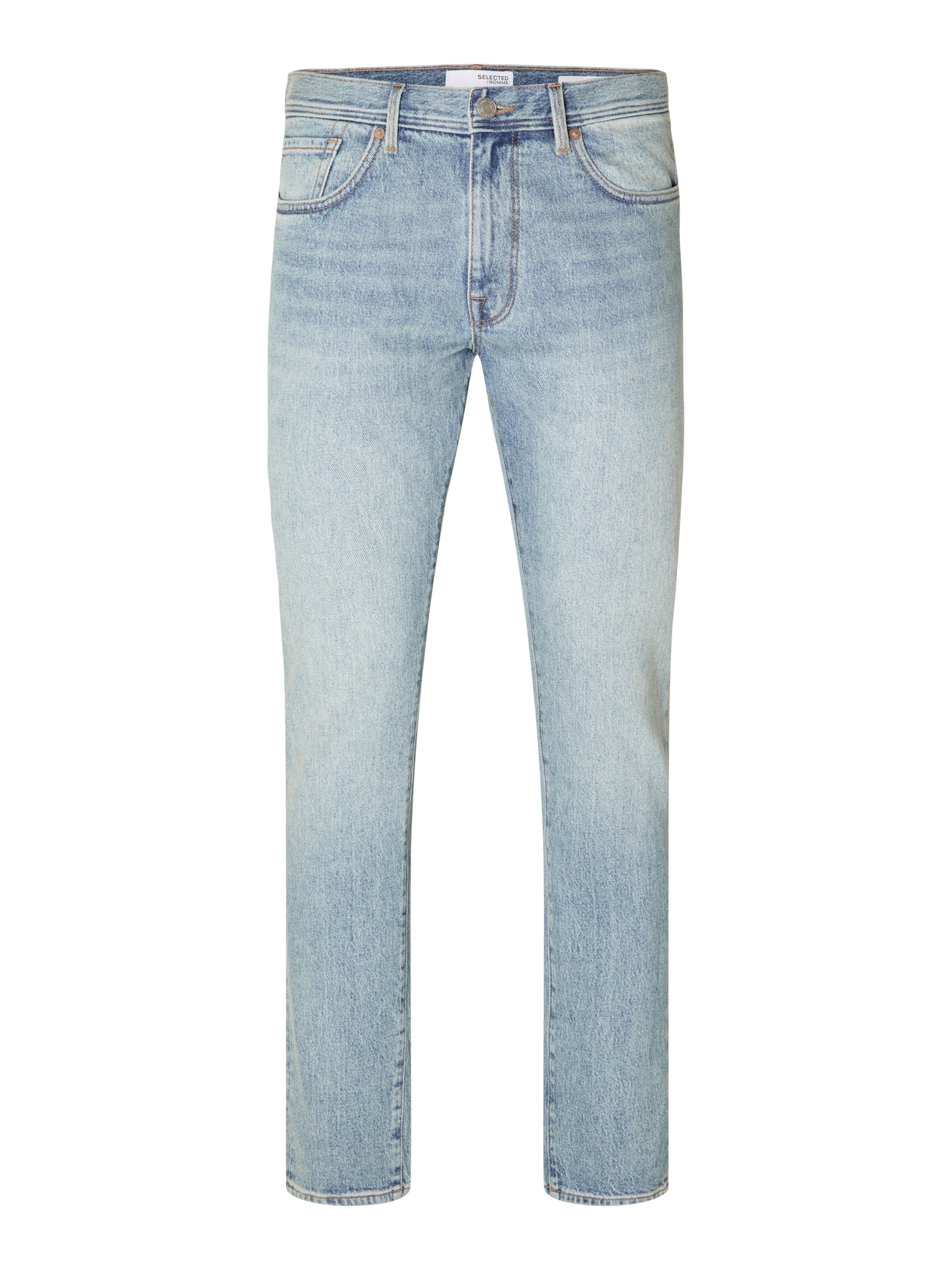 SELECTED Slimfit Jeans 'LEON' in Blauw: voorkant