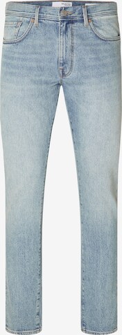 Coupe slim Jean 'LEON' SELECTED HOMME en bleu : devant