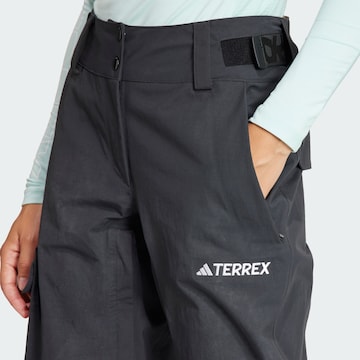 ADIDAS TERREX Regular Outdoor Pants 'Terrex Techrock' in Black