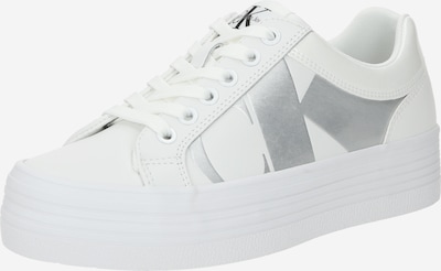 Calvin Klein Jeans Baskets basses en noir / argent / blanc, Vue avec produit