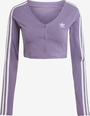 Tricou 'Adicolor Classics 3-Streifen' de la ADIDAS ORIGINALS pe mov: față