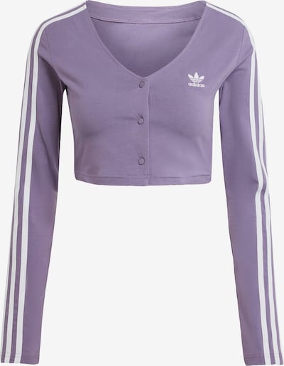 ADIDAS ORIGINALS Shirt 'Adicolor Classics 3-Streifen' in helllila / weiß, Produktansicht