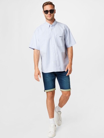 Abercrombie & Fitch Comfort Fit Hemd in Blau