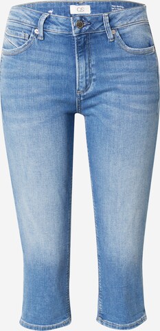 Slimfit Jeans 'Catie' de la QS pe albastru: față