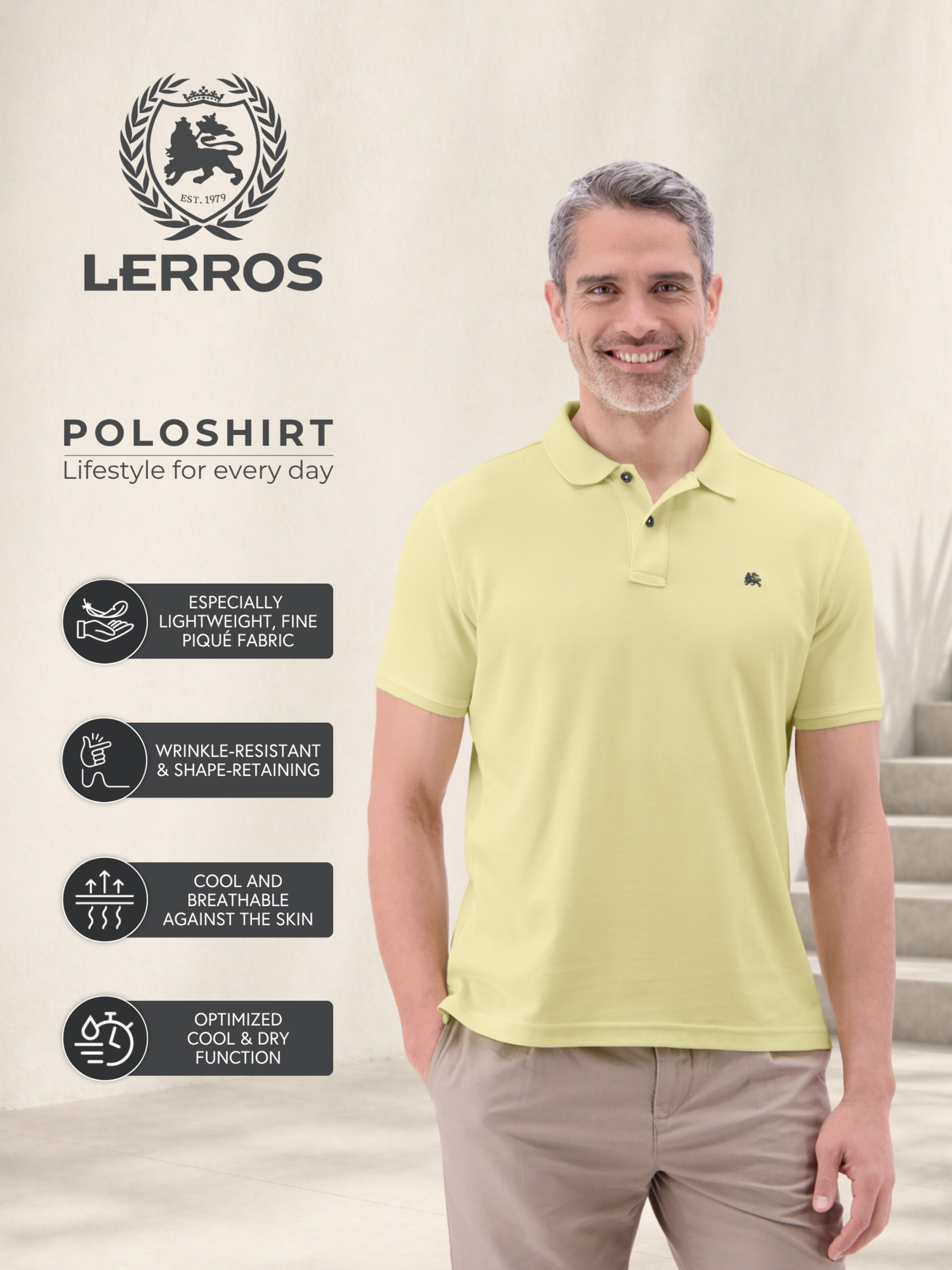 LERROS Shirt in Yellow