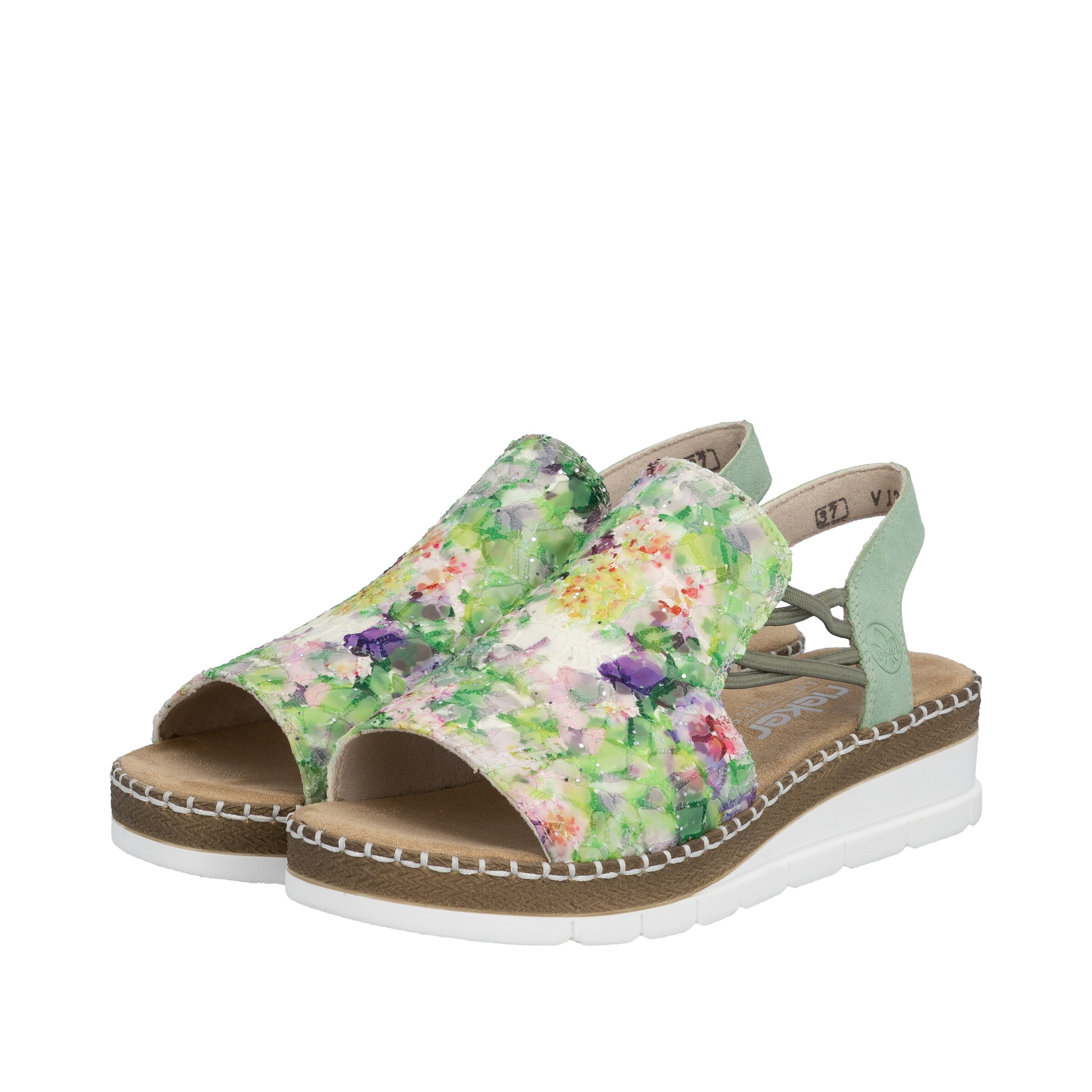 Sandales Rieker en mélange de couleurs