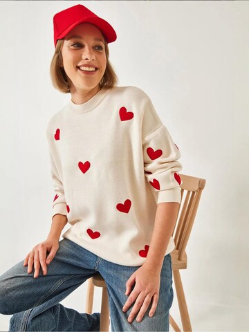 Bianco Lucci - Pullover oversized em bege