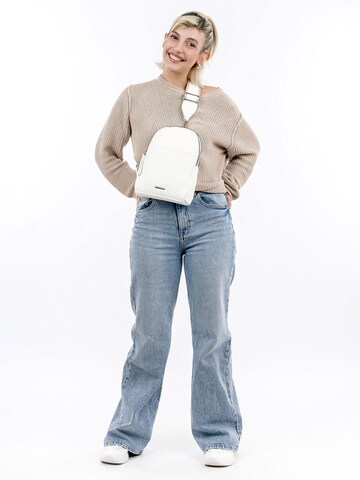 Sac bandoulière ' Elena ' Emily & Noah en blanc : devant