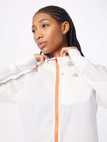 ADIDAS PERFORMANCE Athletic Jacket 'Fast ' in White