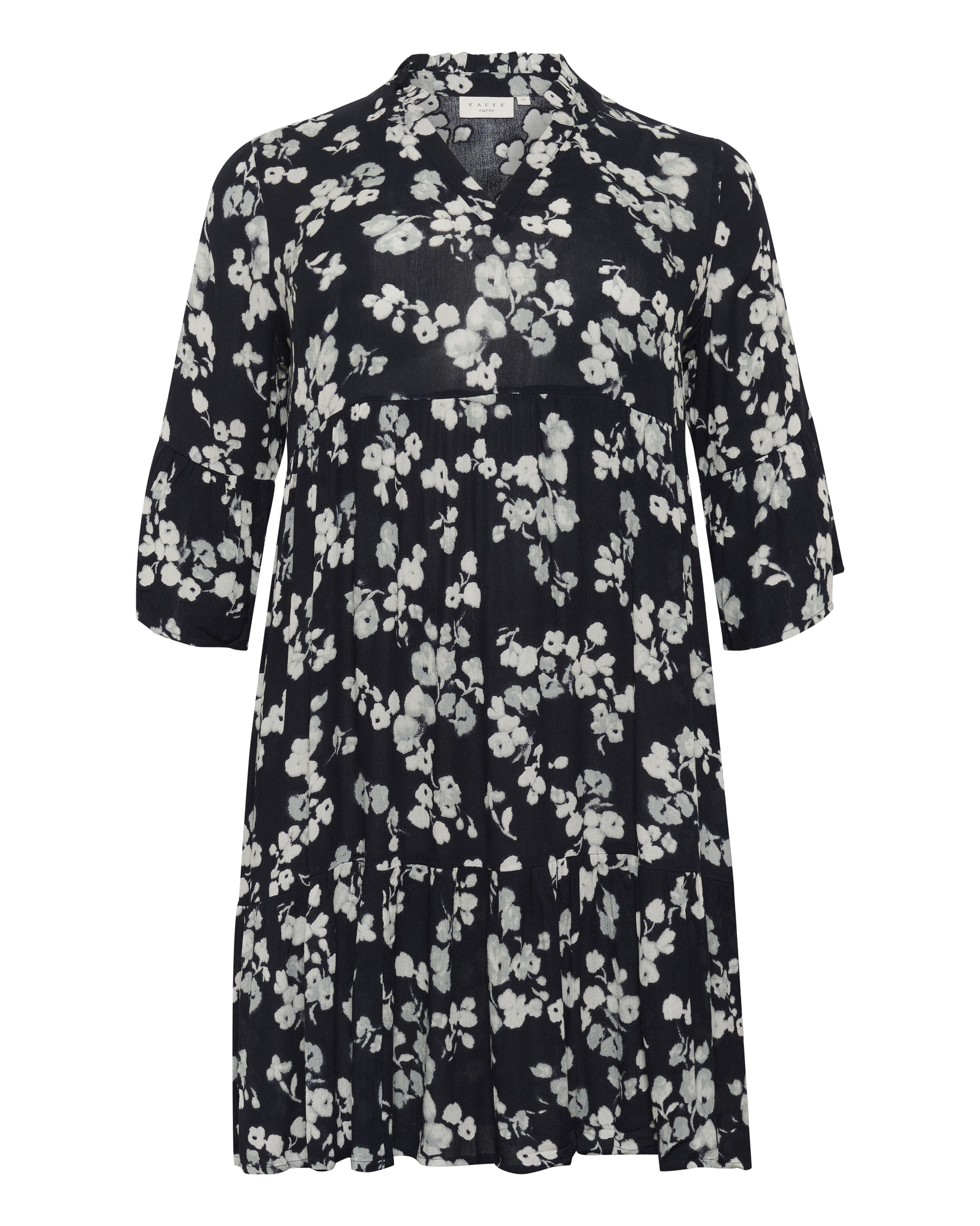 KAFFE CURVE Kjole 'Ami' i blå: forside