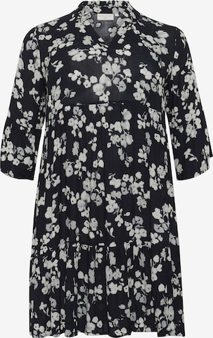 KAFFE CURVE Dress 'Ami' in Blue: front