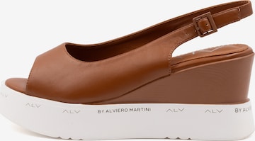 Alviero Martini Sandale in Braun: Vorderseite