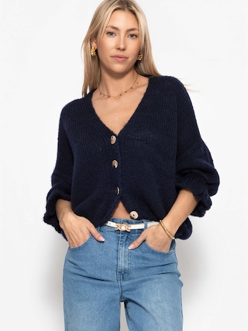 SASSYCLASSY Oversizestrickjacke‌‌‌‌‌‌‌ in Blau