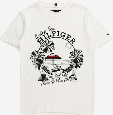 TOMMY HILFIGER Shirts 'GREETINGS FROM' i hvid: forside