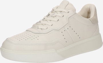 Baskets basses 'Court' ECCO en blanc : devant