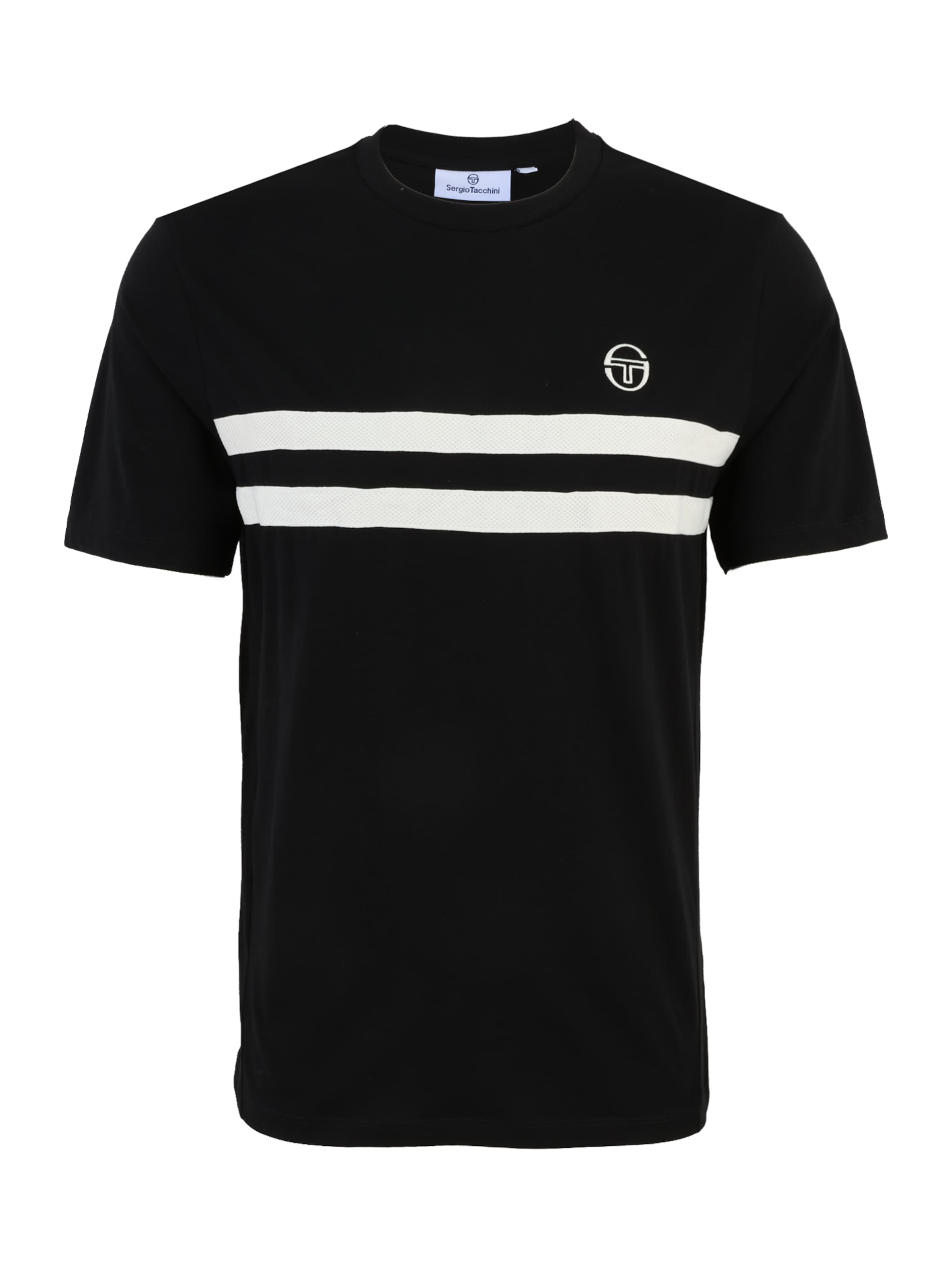 T-Shirt 'Egeo Co' Sergio Tacchini en noir : devant