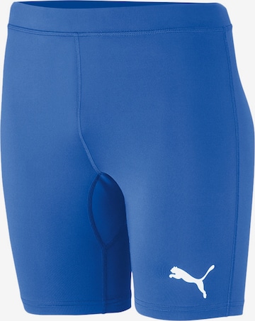 Skinny Pantalon de sport 'Liga' PUMA en bleu : devant