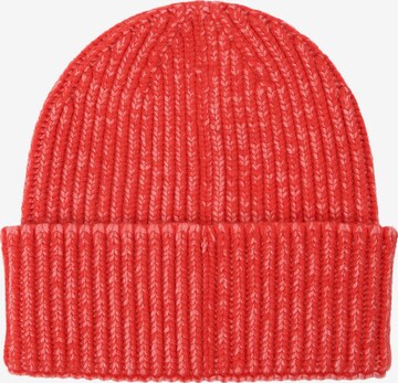 Unio Hamburg Beanie 'Mika Stone Washed' in Rot: predná strana