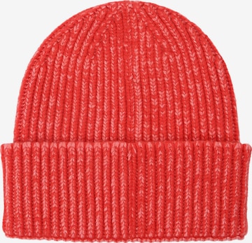 Unio Hamburg Beanie 'Mika Stone Washed' in Red: front