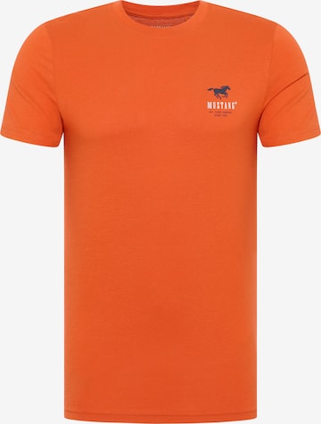 MUSTANG T-Shirt 'Style Austin ' in Orange: Vorderseite