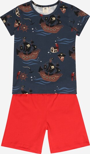 Walkiddy Schlafanzug in navy / braun / grau / rot / schwarz, Produktansicht