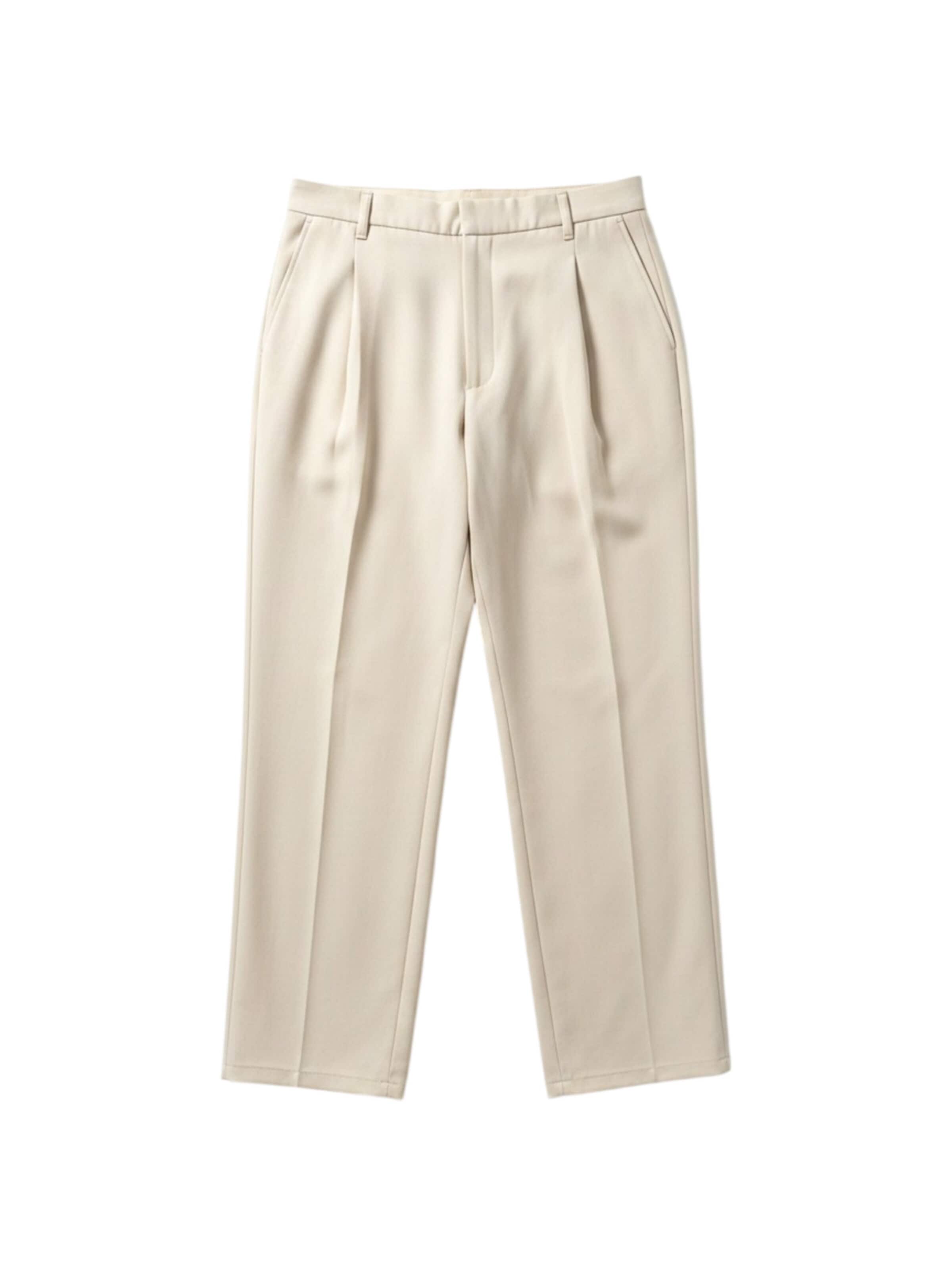 Loosefit Pantalon Kleidermafia en beige : devant