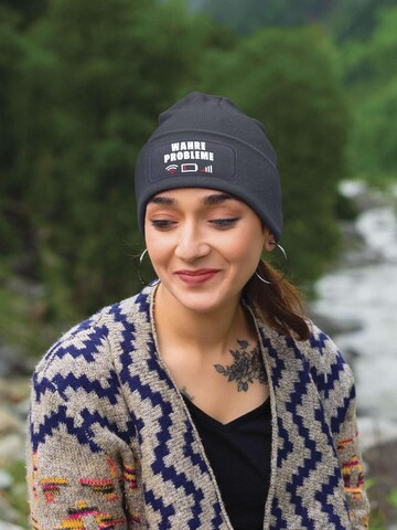 Youth Designz Beanie 'Wahre Probleme' in Grey