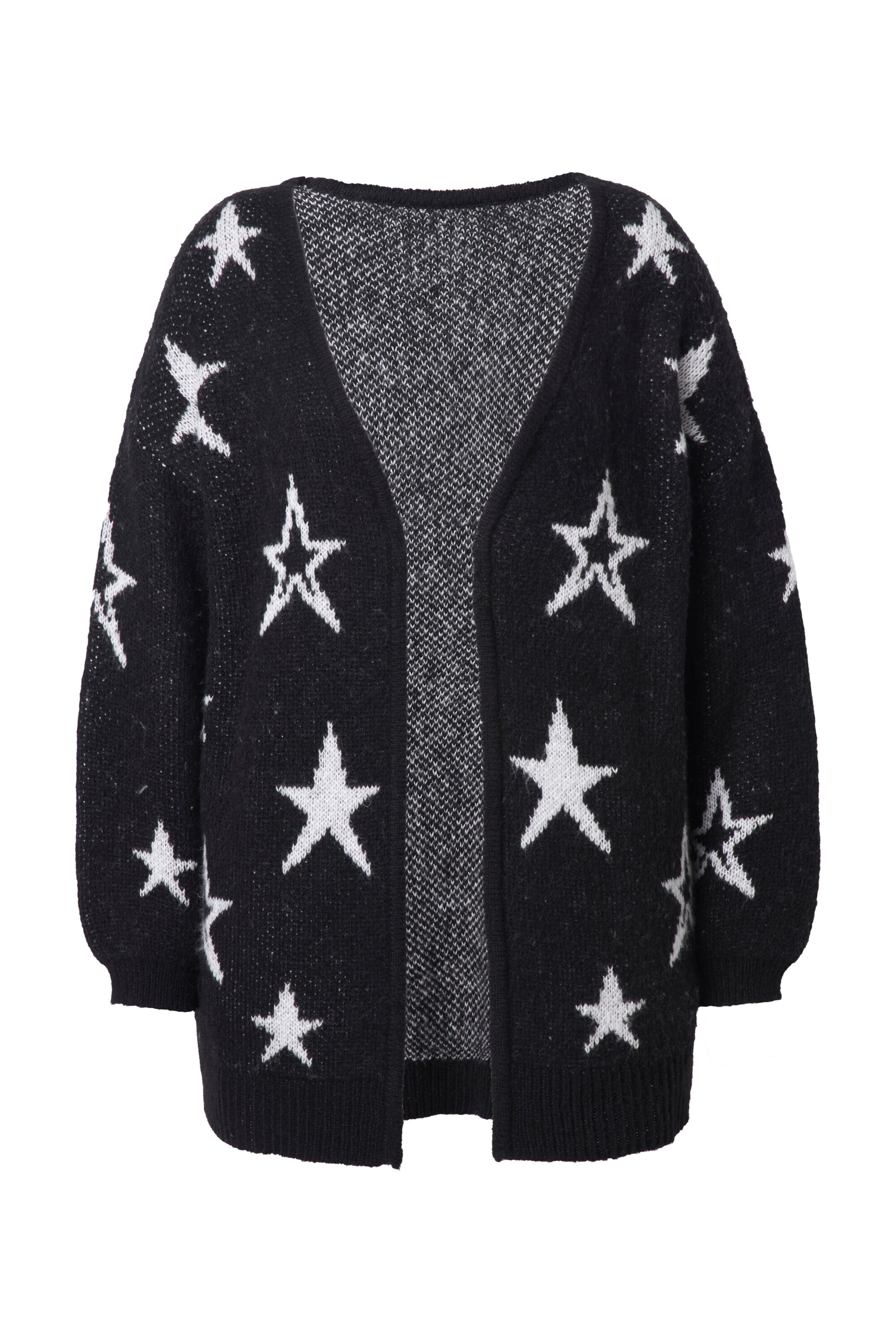 Angel of Style Knit Cardigan in Black: front