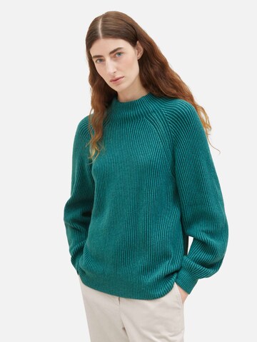 TOM TAILOR Sweater in Green