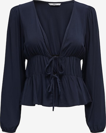 ONLY Blouse 'TARA' in Blauw: voorkant