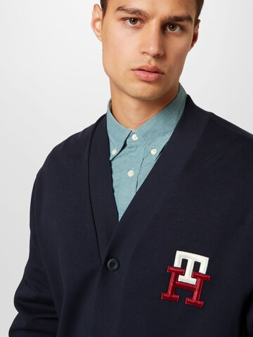 TOMMY HILFIGER Sweatjacke in Blau