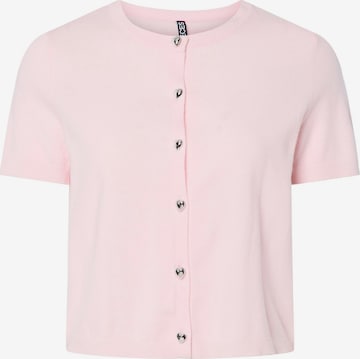 PIECES Cardigan 'PCOrina' i pink: forside